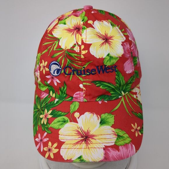 Cruise West Strapback Hat Multi One Size Adjustable Floral Hawaiian HG - Picture 2 of 8